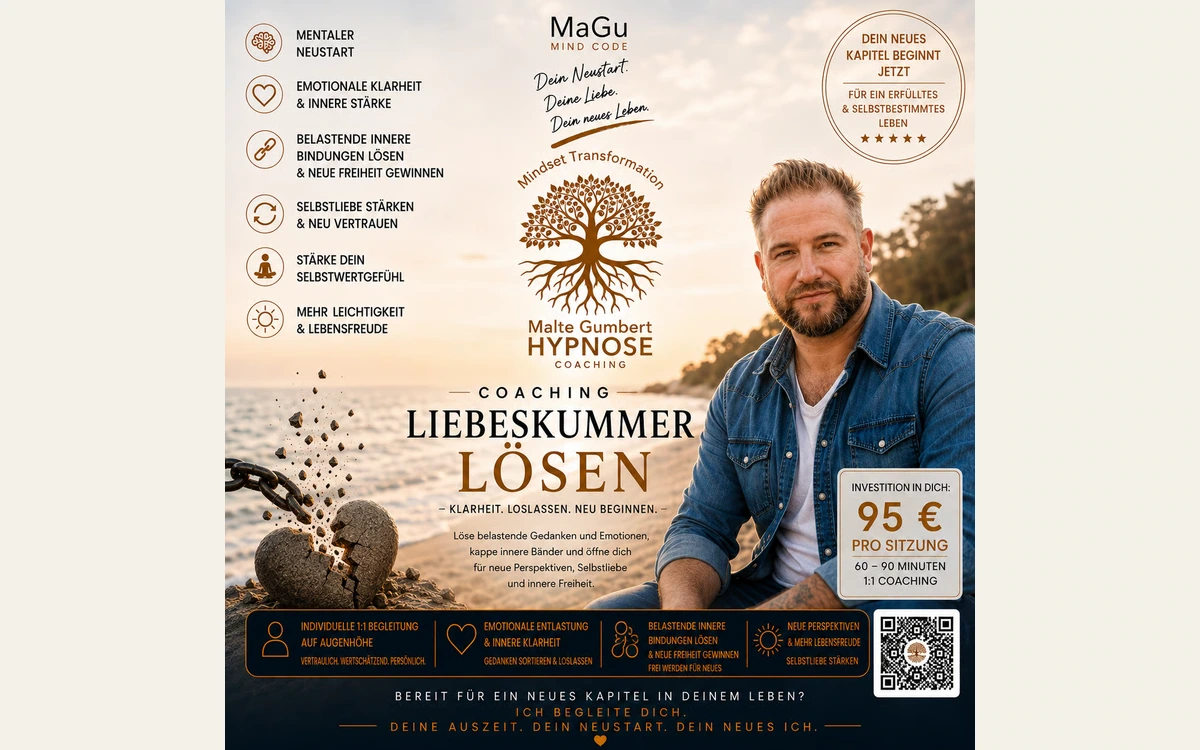 Gestaltete Payhip-Angebotsgrafik zum Coaching bei Liebeskummer mit Malte Gumbert